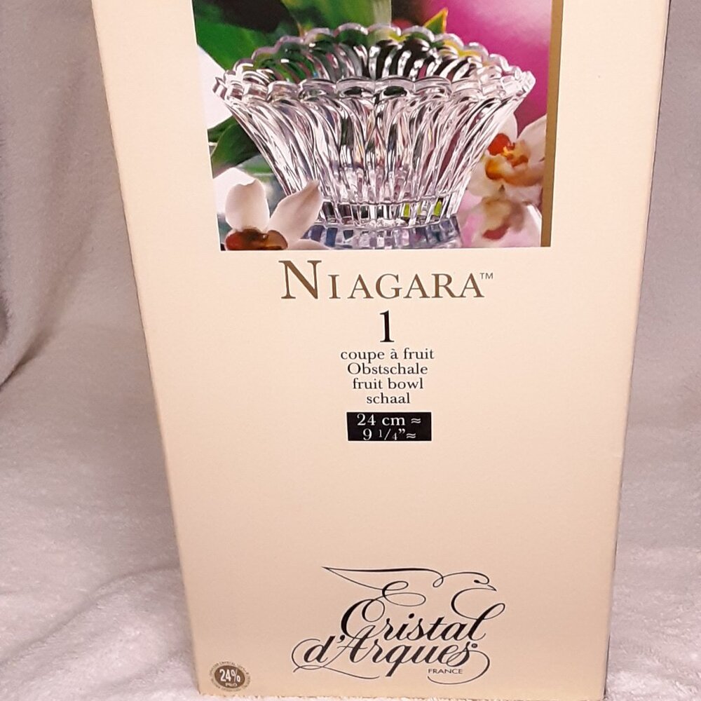 NEW Cristal d'Arques Niagara Collection Serving Bowl Made in France - Picture 7 of 14